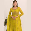 Dress Set, Chiffon Dupatta & Twisted Silk Trouser, for Women