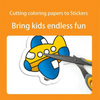 Coloring Drawing Roll Sticker, Creative & Educational Fun, for Kids'