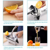 Juice Squeezer, Manual Aluminum Alloy & Easy to Use, Retains Nutrients, Low Noise