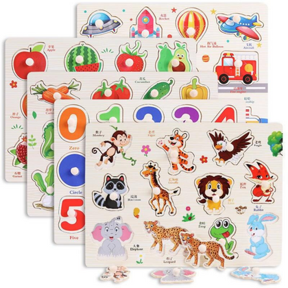 Educational Toy, Montessori Wooden Puzzles, for Kids'
