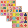 Wooden Puzzles Board Game, Educational Montessori Toys, for Kids'