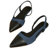 Closed Half Toe Pointed Mule