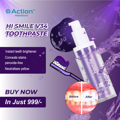 V34 Colour Corrector Serum, Instant Brightening & Stain Concealment, for Teeth