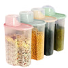 Kitchen Dispenser Set, 1.5 kg Food Storage Jars, 6 Piece, Airtight & Transparent