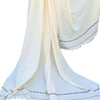 Stylish White Wool Shawl