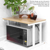 Microwave cabinet counter rack