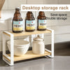 The desktop storage rack