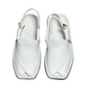 Chappal, Zalmi Smart White Handmade, Luxurious & Comfortable