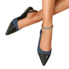 Closed Half Toe Pointed Mule