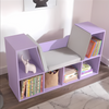 Bookcase Storage Shelve Organizer, Sturdy MDF & Dico Paint Build