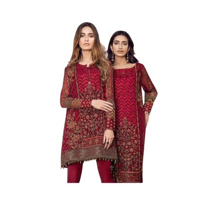 Unstitched Suit, Embroidered Panel Front with Sophisticated Details, for Women