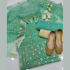 Unstitched Suit, Organza Mirror Work & Delicate Charm, for Women