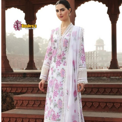 Unstitched Suit, Embroidered Linen Dress Opulent Winter Elegance, for Women