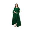 Flower Gown, Embroidered Elegance with Coordinated Trouser, for Women