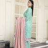 Unstitched Suit, Beach Glass 3-Piece Printed Lawn & Serene Elegance in Every Thread