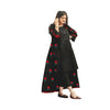 Flower Gown, Embroidered Elegance with Coordinated Trouser, for Women