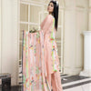 Unstitched Suit, Peach Parfait 3-Piece Printed Lawn & Soft Elegance in Every Thread