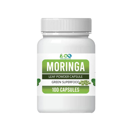 Moringa Capsules, Organic Immunity Boost & Energy Superfood - 100 Pcs