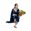 Embroidery Suit, Neck Shirt with Emb Trouser & Lace Dupatta, for Women