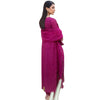 Suit, Elegant Magenta Georgette with Embroidery & Cut Work Details, for Women