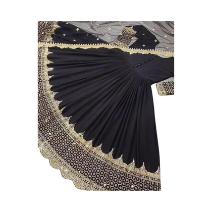 Maxi Set, Sequence Embroidery With Sequence Embroidery Dupatta, for Women