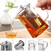 Glass Teapot, Premium Borosilicate with Stainless Steel Infuser - Quality Craftsmanship