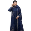 Suit, Blue Grip with Golden Sequin Embroidery, for Women