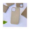 Leather Case, Stone Grey Cover, for iPhone 12 Pro Max