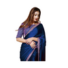 Stitched Saree, Ready-to-Wear in Shalmoze Silk - Black, for WEomen