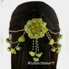 Hair Floral Accessories, Pink Bridal Artificial Flowers, for Wedding & Parties