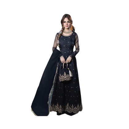 Maxi Suit, Complete The Look with a Lace Dupatta, for Women