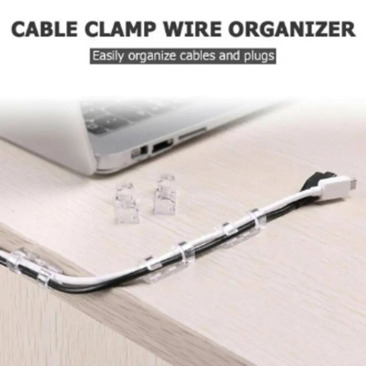 Wire Cable Clips Organizer | 16 pcs | ABS Material | Easy Installation ...