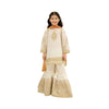 Unstitched Suit, Embroidered Chiffon & Net Suit Set, for 5-13 Years