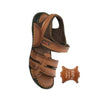 Sandals, Adjustable Strap & Custom Fit, Color Brown, for Men's