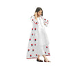 Flower Gown, Embroidered Elegance with Coordinated Trouser, for Women