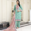 Unstitched Suit, Beach Glass 3-Piece Printed Lawn & Serene Elegance in Every Thread