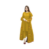 Embroidery Gown Suit, Sophisticated Yellow Elegance, for Women