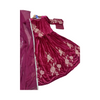 Stitched Maxi, Elegant Velvet Suit with Intricate Embroidery & Lace Dupatta, for Women