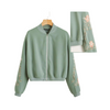 Jacket, Embroidery Comfortable & Soft Warm Fleece, for Women