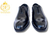 SF Royal Black Laceup With Holes & Timeless Elegance in Pure Cow Leather, for Men