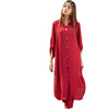 Suit, Rosee Red Long Cout Style 2-Piece Collection with Rinkal, for Women