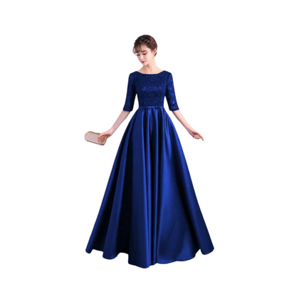 Full Maxi, Royal Blue Radiance & Graceful Flair, for Women