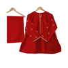 Stitched Suit, Multi-Embroidered Two-Piece Suit in Quality Lilen, for Girls'