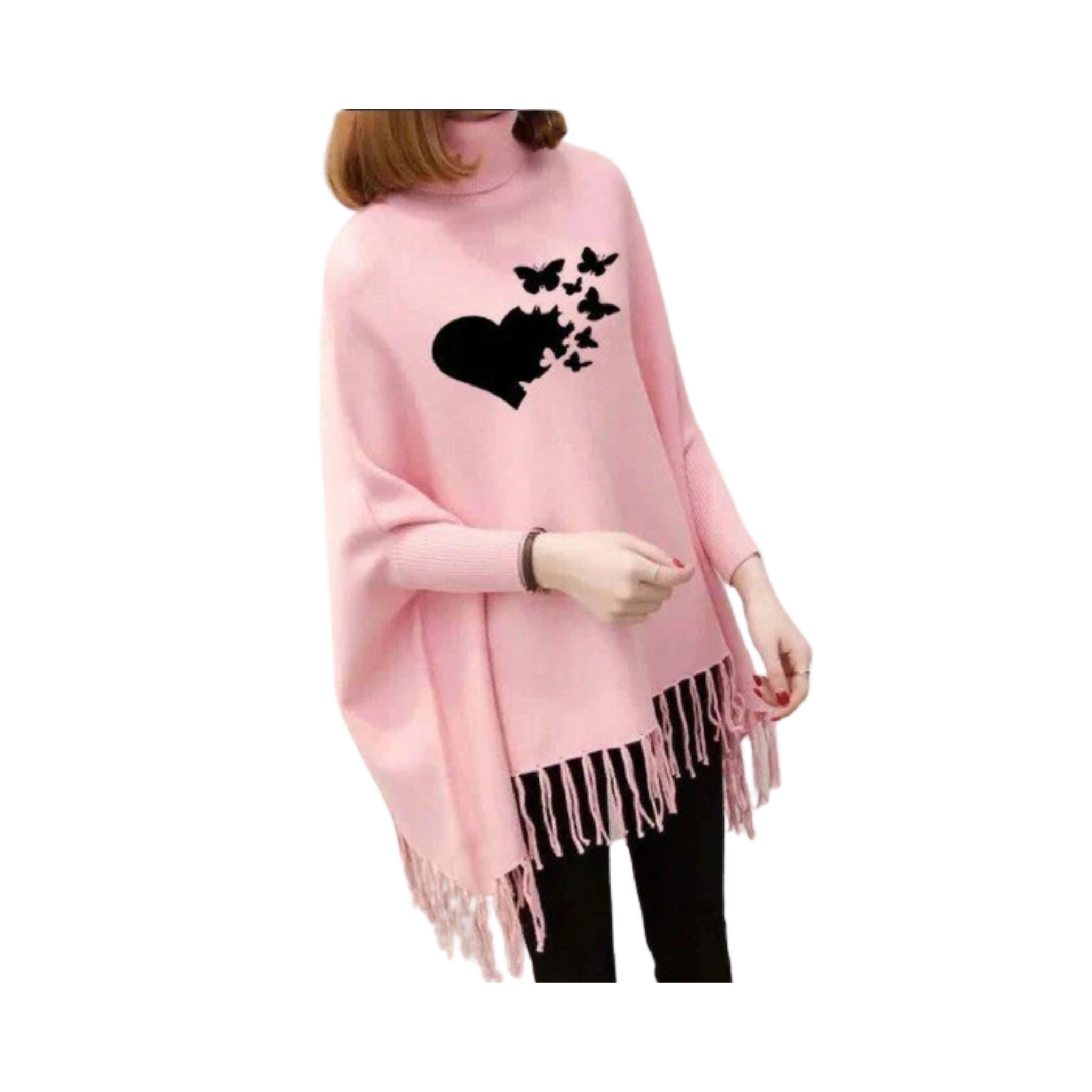 Lightweight poncho sweater best sale